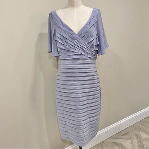 ADRIANNA PAPELL Stretchy Flutter Sleeve Dress Size 8